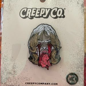 Creepy Co Enamel Pin, Zombie Woman, New